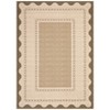 Garvee Modern Border Area Rug Farmhouse Scalloped Bordered Pattern Rugs Washable Low Pile Non Slip Rugs for Living Room - 3 of 4