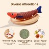 Potaroma 3 Pack Saury Fish and 3 Pcs Soft Linen Crinkle Sound Fish - 3 of 3