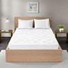 NicBex Cotton Sateen White Mattress Pad for Water-Resistant & Hypoallergenic,Bedroom Bed Mattress in a Box - 2 of 4