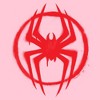 Girls Marvel: Spider-Man: Across the Spider-Verse Graffiti Red Logo T Shirt - 2 of 4