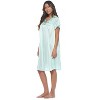 Casual Nights Women's Fancy Lace Neckline Silky Tricot Nightgown - 2 of 4