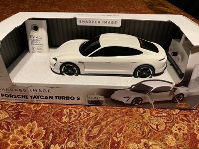 Sharper Image Toy R/C Porsche Taycan Turbo S 1:20 Toy Car, White