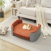 Raised Dog Sofa Bed, Supports 35-80 lbs, Removable Mattress Cover, Machine Washable Fabric, Dog Couch Sofa for Small & Medium Dogs–Cuddlewood - 3 of 4