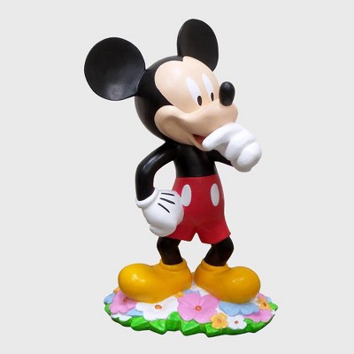 Disney 18" Mickey Mouse With Flowers Resin Statue