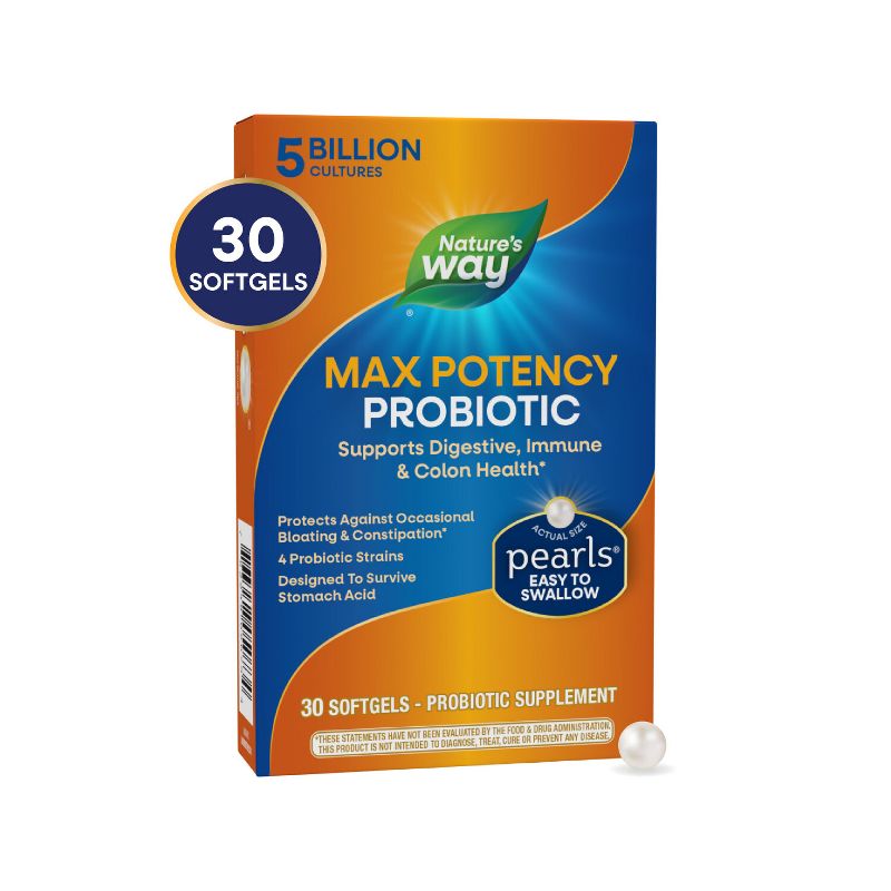 Nature&#39;s Way Probiotic Pearls Max Potency Softgels - 30ct, 3 of 10