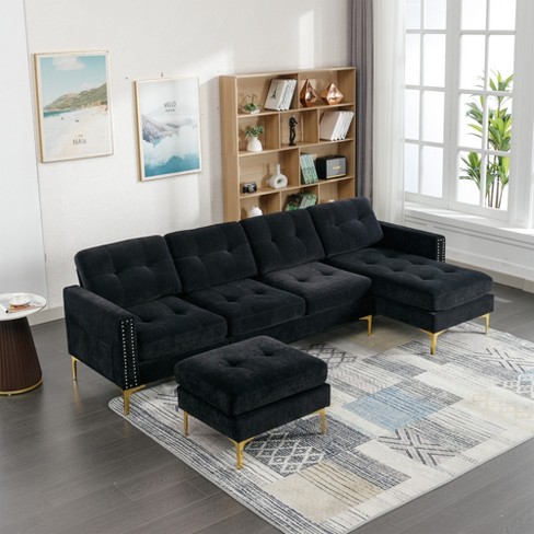 Corner sofa with store movable chaise