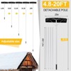 SUGIFT 20ft Snow Roof Rake 25" Plastic Blade Snow Removal Tool for House Roof, , Wet Leaves, Car Snow - 4 of 4