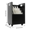 YIYIBYUS Mobile Roll File Organizer Cart, 20 Slots File Holder with Wheels - 4 of 4