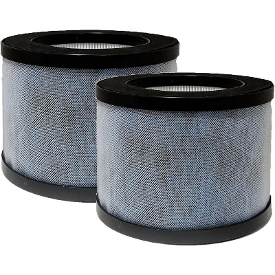 Nispira JH01 MK01 3-in-1 HEPA Filter Replacement For Air Purifier AROEVE MK01, ALROCKET JH06, Elechomes EPI081 EP1081, 2 Packs