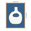 Kate & Laurel All Things Decor 18"x24" Sylvie Ceramic Blue Beige 3 Framed Canvas by Rocket Jack Natural - 2 of 4