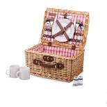 Picnic Time Catalina Picnic Basket - Red and White Plaid