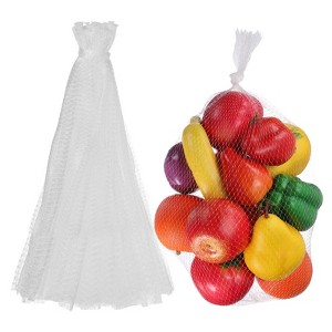 Unique Bargains Seafood Vegetable Grocery Shopping Stretchable Reusable Mesh Produce Bags 100 Pcs - 1 of 4