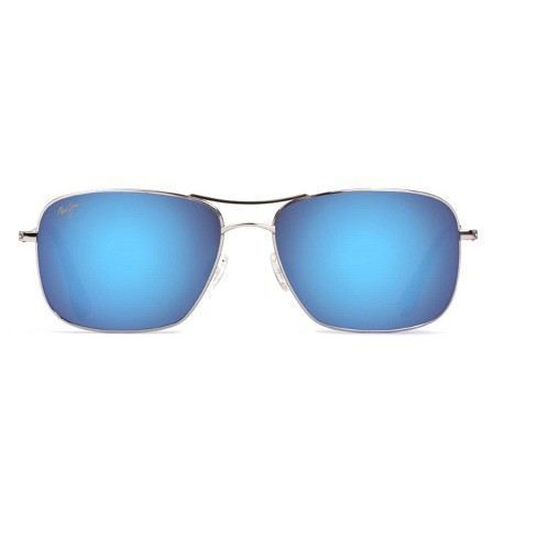 Maui Jim Wiki Wiki Aviator Sunglasses Blue Lenses With Silver Frame Target