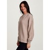 RBX Active Women's Sweatshirt, Elevated Athleisure Relaxed Fit Transitional Weight Henley Pullover - 4 of 4