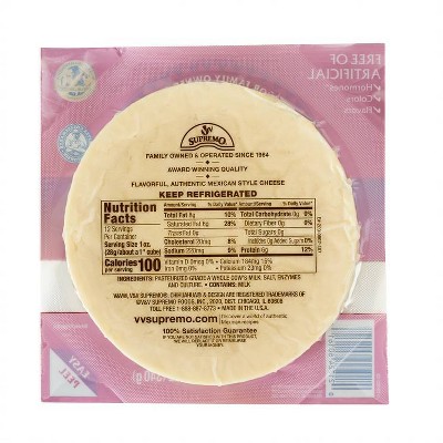 V&V Supremo Chihuahua Cheese - 12oz