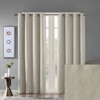 DSVIMOY Curtain Panels, Printed Heathered Blackout Grommet Top Curtain Panel for Living Room, Bedroom, Taupe, 84"*50"*0.13" - 4 of 4