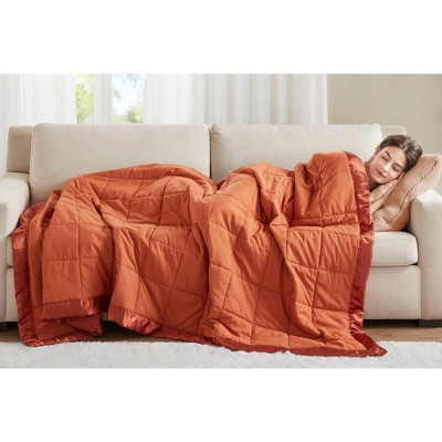 NicBex Twin Microfiber Cooling Blanket with Satin Trim,Soft Cold Blanket for Bedroom