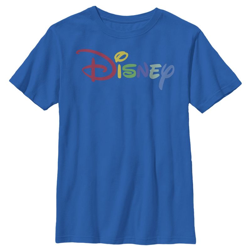 Boy's Disney Classic Multicolored Logo T-Shirt, 1 of 6