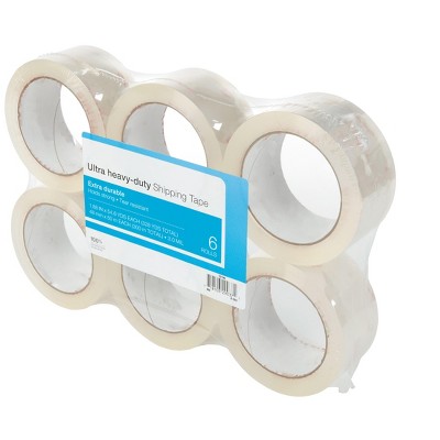 HITOUCH BUSINESS SERVICES Ultra Heavy Duty Shipping Tape 1.88"W x 54.6 Yards Clear 6 Rolls 52196