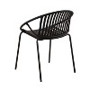 CAVINAS Outdoor Dining Set for 6, Acacia Patio Table and Chairs Durable Outside Furniture with 6 Stackable Chairs for Balcony - 2 of 4