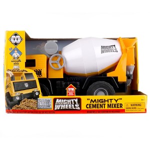 Mighty Wheels 16" Mighty Cement Mixer Truck - Sounds, Spinning Drum, Durable Toy - 1 of 4