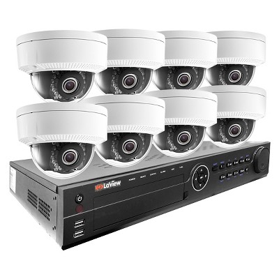 LaView 1080p IP 16 CH 3TB HDD (8) PoE 1080p IP Dome Cameras with Remote View and Night Vision Security Surveillance System (97004735)