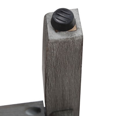 Navy Blue 24" Wooden Saddle Bar Stool with Linen Upholstery