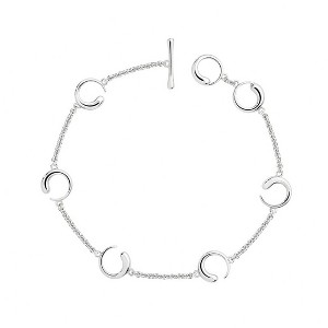 Lucy Quartermaine Luna Station Bracelet - Contemporary Sterling Silver Design - 1 of 4