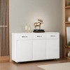 52.56" Sideboard Buffet Cabinet with 3 Doors & 3 Drawers, Modern Storage Cabinet with Shelves and Metal Legs for Living Room Dining Room Entryway - 3 of 4