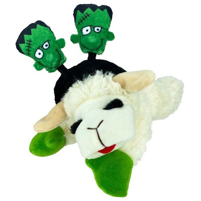 Multipet Lamb Chop with Frankenstein Head Band Dog Toy, Medium