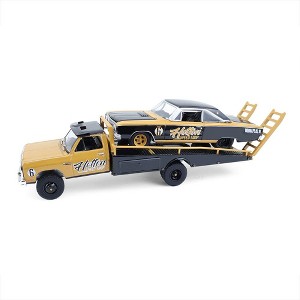 Greenlight 1/64 1985 Dodge Ram D350 Ramp Truck, 1965 Dodge Coronet, Ramchargers, H.D. Trucks Series 26 33260-A - 1 of 4