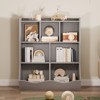 Kids Toy Storage Bookshelf Organizer - Toy Shelf & Bookcase Furniture for Nursery, Playroom, Toddlers - 4 of 4