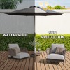 Osparple Outdoor Umbrellas for Patio, Table Umbrella with Crank, Waterproof Pool Umbrella for Inside of Pool, without Base - 4 of 4