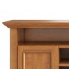 54" Wood TV Media Stand with Two Side Doors, Adjustable Shelves and Cord Management for Living Room and Bedroom - 2 of 4