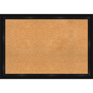 Amanti Art Grand Black Narrow Framed Corkboard, Natural Cork - 1 of 4