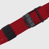 Anna-Kaci Women's Striped Nylon Belt with Textured Buckle - 3 of 4