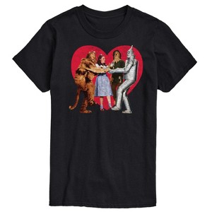 Men's - Wizard of Oz - Dorthy and Friends Photo Heart Short Sleeve Graphic T-Shirt - 1 of 4