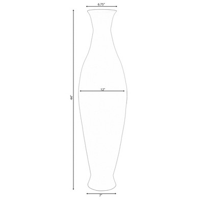 Modern Green Bamboo 43-inch Decorative Floor Vase