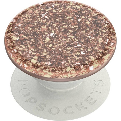 rose gold glitter popsocket