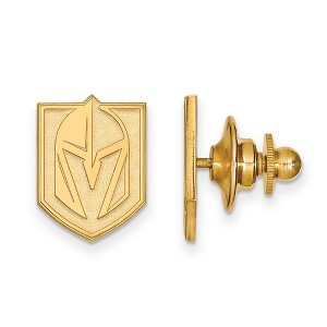 Black Bow Jewelry 14k Yellow Gold Plated Sterling Silver Vegas Golden Knights NHL Pin - 1 of 3