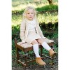 Hope & Henry Girls'  Cotton Long Sleeve Classic Houndstooth Cardigan Sweater, Infant - 2 of 4