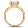 Pompeii3 Certified 5Ct Oval 14k Yellow Gold Diamond Engagement Ring Lab Created - Size 6 - 3 of 4