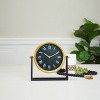VIP Metal 10 in. Black Table Clock - 3 of 4