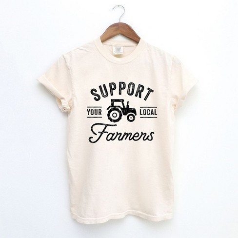 Simply Sage Market Women's Support Local Farmers Short Sleeve Garment Dyed Tee - image 1 of 4