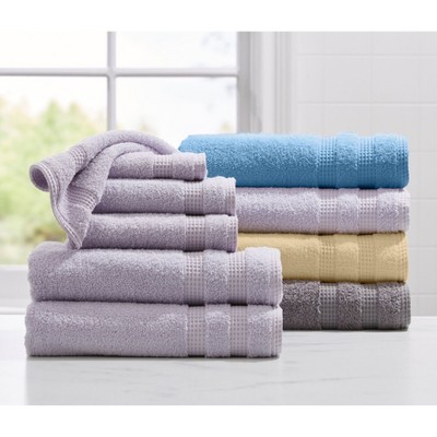 BrylaneHome Waffle Quick Dry 6-Pc Bath Towel Set