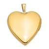 Black Bow Jewelry 14k Yellow Gold and Enamel Rose Heart Locket, 20mm - 3 of 4