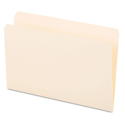 UNIVERSAL File Folders Straight Cut One-Ply Top Tab Legal Manila 100/Box 15110