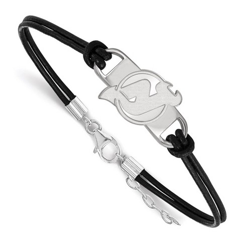 Black Bow Jewelry Sterling Silver New Jersey Devils NHL Charm Bracelet 7 Inch - image 1 of 2