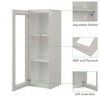 LOVMOR 15"W*12"D*42"H Plywood Kitchen Wall Cabinet without Glass in Shaker Dove - 3 of 4