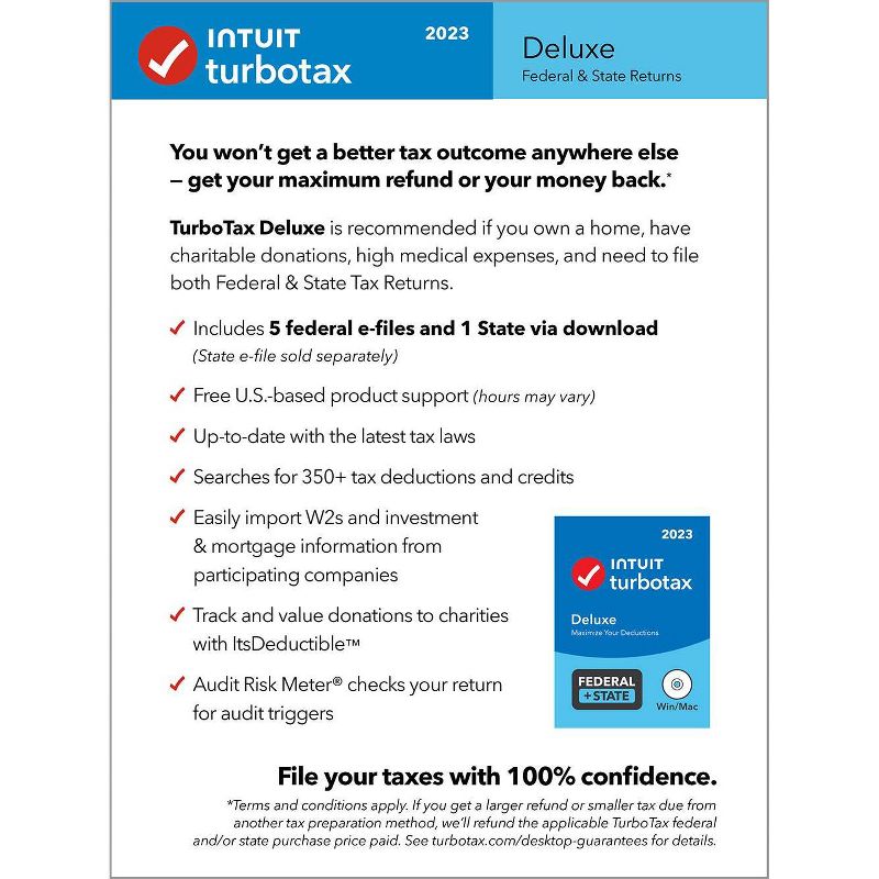 TurboTax 2023 Deluxe Federal and State Tax Software, 3 of 7